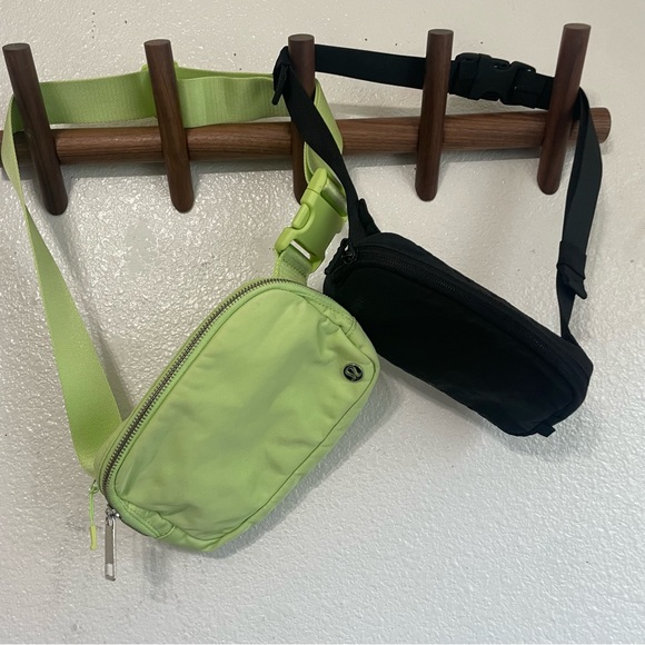 lululemon athletica Handbags - Lululemon Classic and mini belt bags bundle 2 Fanny packs